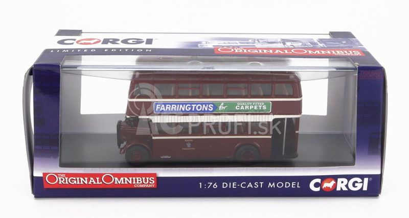 Corgi GUY Užitkový autobus Burton Corporation 6 Calais 1960 1:76 Červená krémová