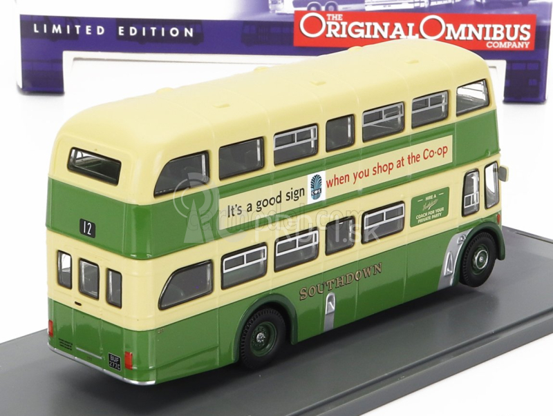 Corgi Leyland Pd3 Bus Queen Mary 1970 1:76 Zelená krémová