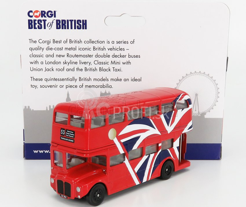 Corgi Routemaster Rml 2757 Autobus Londýn 1956 1:72 Červený