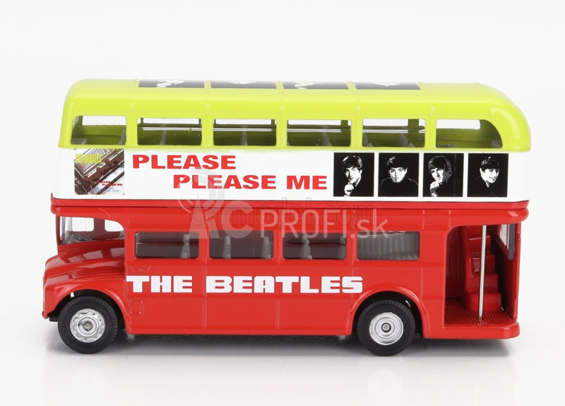 Corgi Routemaster Rml 2757 Autobus Londýn 1956 - The Beatles - Please Please Me 1:76 Červená Biela Žltá