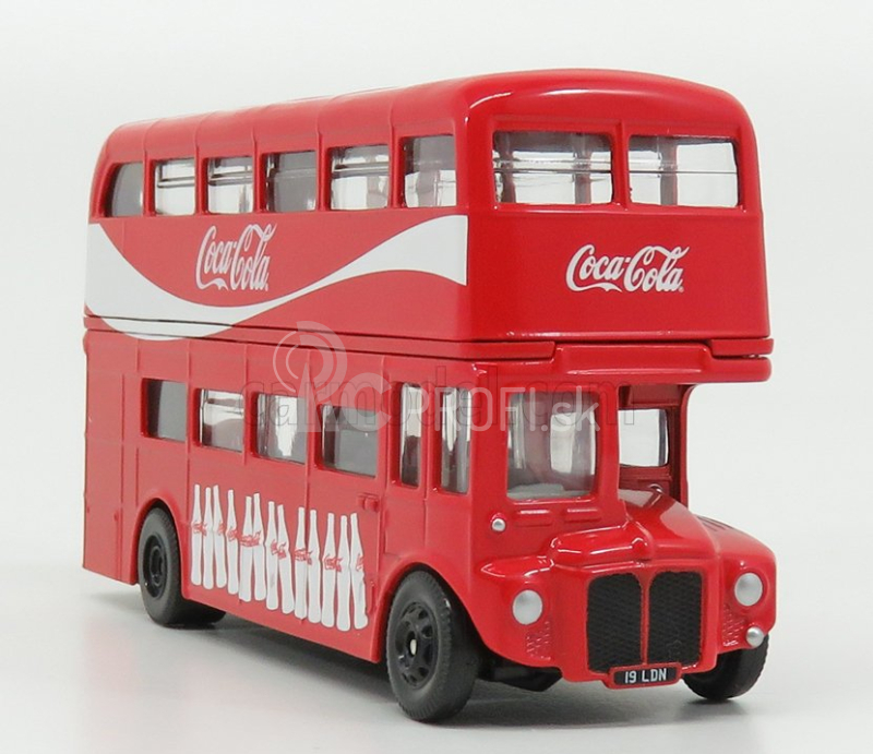 Corgi Routemaster Rml 2757 Autobus Londýn Coca-cola 1956 1:64 Červená biela