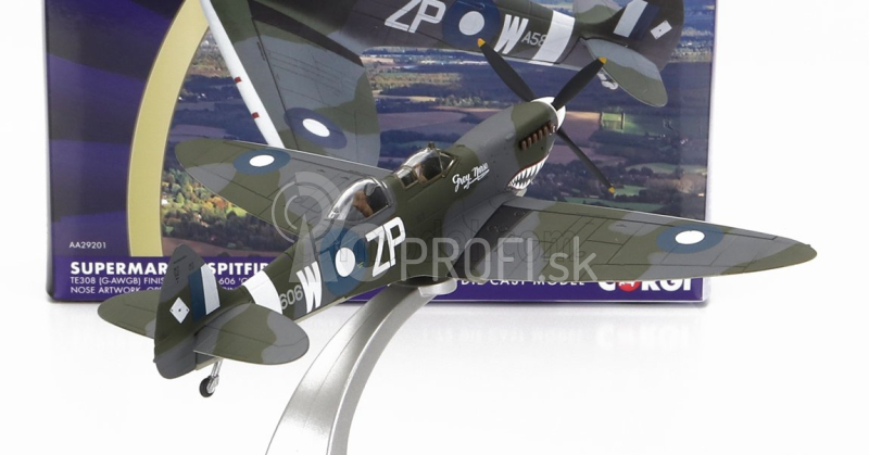 Corgi Supermarine Spitfire T.9 Vojenské lietadlo Grey Nurse 1945 1:72 Kamufláž