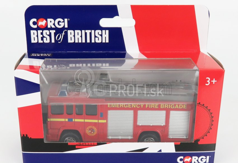 Corgi Truck Emergency Fire Brigade 1980 1:50 Červený