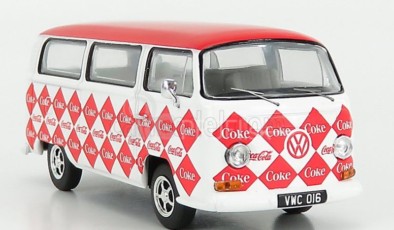 Corgi Volkswagen T1 Camper Van Coca-cola Coke 1961 1:43 Biela červená