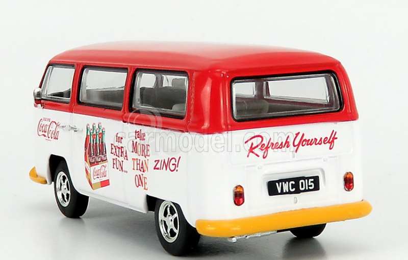 Corgi Volkswagen T1 Camper Van Coca-cola Zing 1961 1:43 červená biela