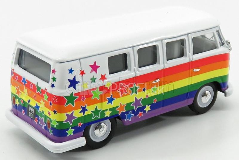 Corgi Volkswagen T1 Minibus Camper Van 1961 - Peace & Love 1:43 Rôzne