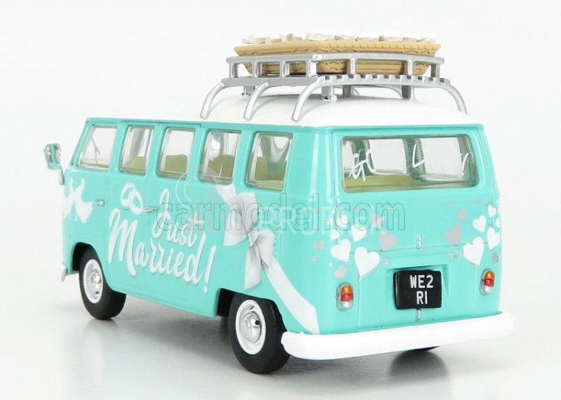 Corgi Volkswagen T1 Minibus Just Married 1961 1:43 Light Blue White