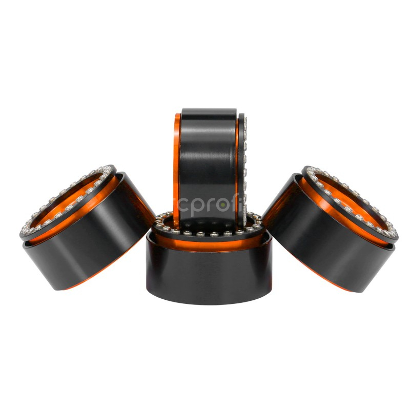 Crawler Metal Beadlock 1.9 Orange and black - 1 pár