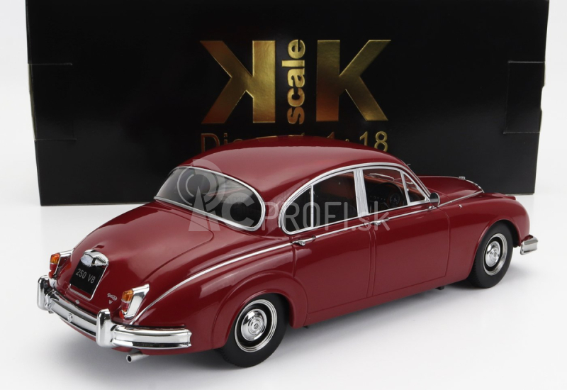 Daimler 250 V6 Rhd 1962 v mierke kk - Čierny interiér 1:18 Červená