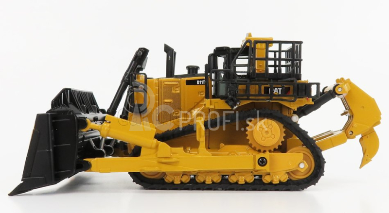 Dm-models Caterpillar Card11t Ruspa Cingolata - Škrabací pásový traktor 1:64 žltá čierna