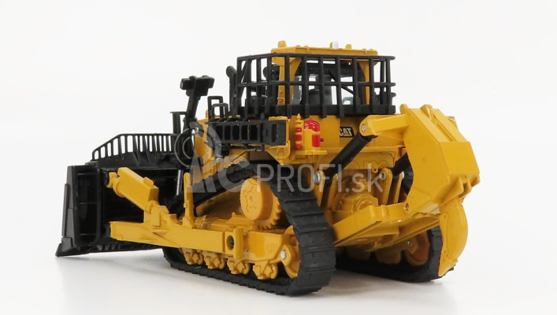 Dm-models Caterpillar Card11t Ruspa Cingolata - Škrabací pásový traktor 1:64 žltá čierna