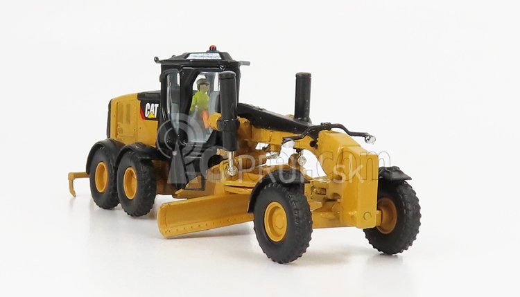 Dm-models Caterpillar Cat12m3 Ruspa Livellatrice Gommata - škrabací traktor, motorový grejder 1:87 žltá čierna