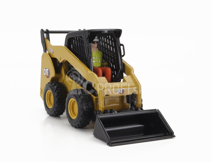 Dm-models Caterpillar Cat272d3 Ruspa Gommata - šmykom riadený nakladač 1:32 žltá čierna