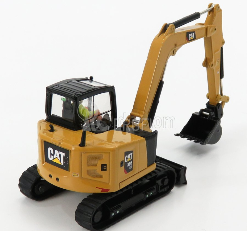 Dm-models Caterpillar Cat308 Cr Escavatore Cingolato - Traktor Hydraulické minirýpadlo 1:50 žltá čierna