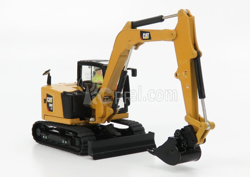 Dm-models Caterpillar Cat308 Cr Escavatore Cingolato - Traktor Hydraulické minirýpadlo 1:50 žltá čierna