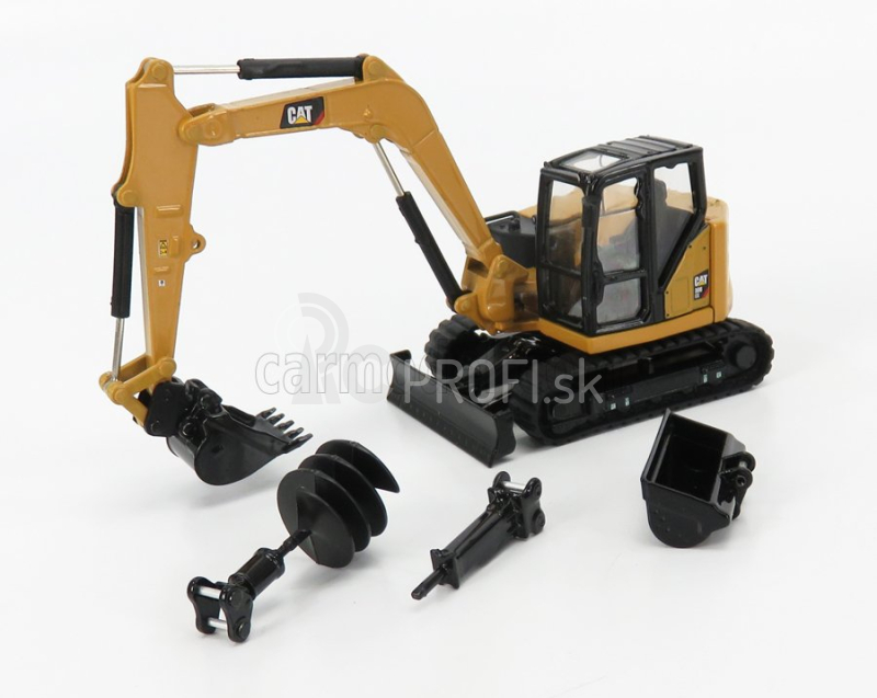 Dm-models Caterpillar Cat308 Cr Escavatore Cingolato - Traktor Hydraulické minirýpadlo 1:50 žltá čierna