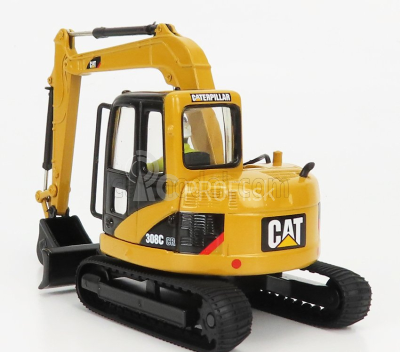 Dm-models Caterpillar Cat308c Cr Escavatore Cingolato - Traktor Hydraulické minirýpadlo 1:50 žltá čierna