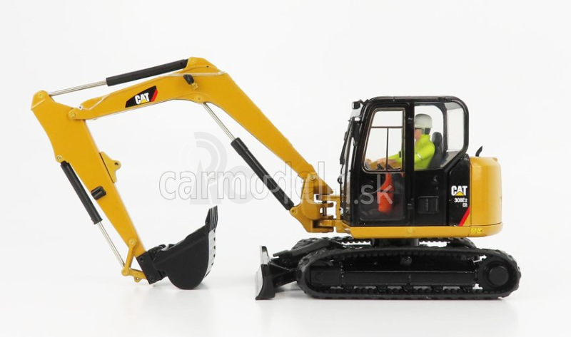 Dm-models Caterpillar Cat308e2 Cr Sb Escavatore Cingolato - Traktor Hydraulické minirýpadlo 1:32 žltá čierna