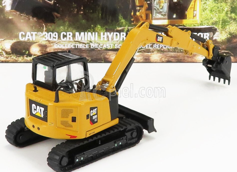 Dm-models Caterpillar Cat309 Cr Sb Escavatore Cingolato - Traktor Hydraulické minirýpadlo 1:50 žltá čierna