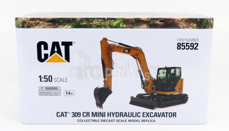 Dm-models Caterpillar Cat309 Cr Sb Escavatore Cingolato - Traktor Hydraulické minirýpadlo 1:50 žltá čierna