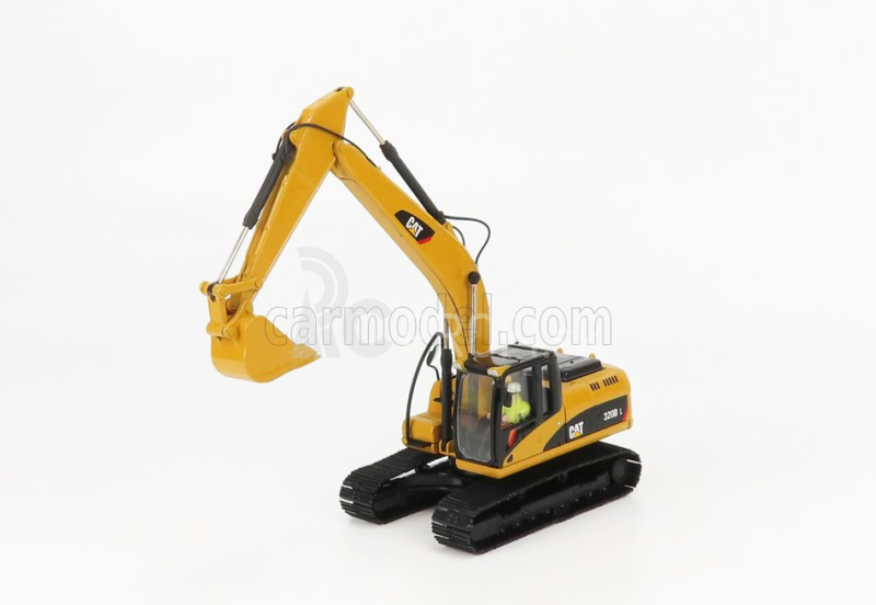 Dm-models Caterpillar Cat320d Escavatore Cingolato - Traktor Hydraulické rýpadlo škrabák 1:50 žltá čierna