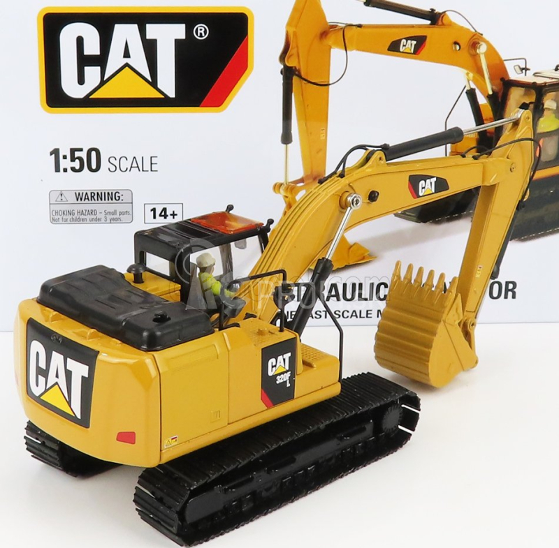 Dm-models Caterpillar Cat320f L Escavatore Cingolato - traktor hydraulické rýpadlo 1:50 žltá čierna