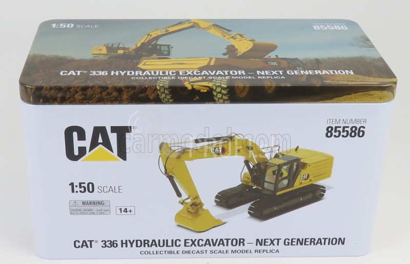 Dm-models Caterpillar Cat336 Escavatore Cingolato - traktor hydraulický škrabák - nová generácia 1:50 žltá čierna