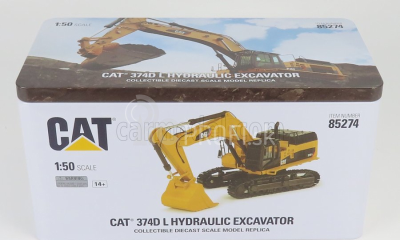 Dm-models Caterpillar Cat347d Escavatore Cingolato - traktor hydraulický škrabák 1:50 žltá čierna