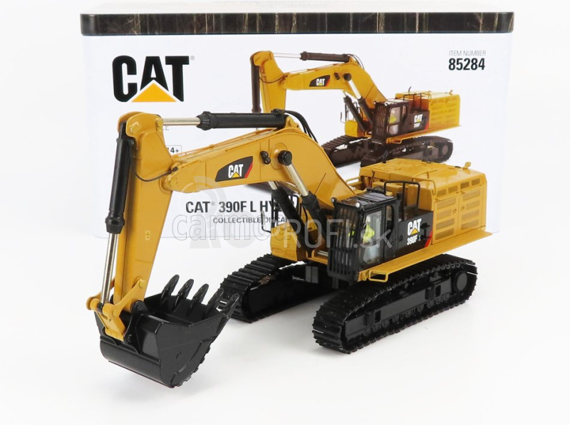 Dm-models Caterpillar Cat390f Escavatore Cingolato - Traktor Hydraulické rýpadlo Škrabka 1:50 žltá čierna