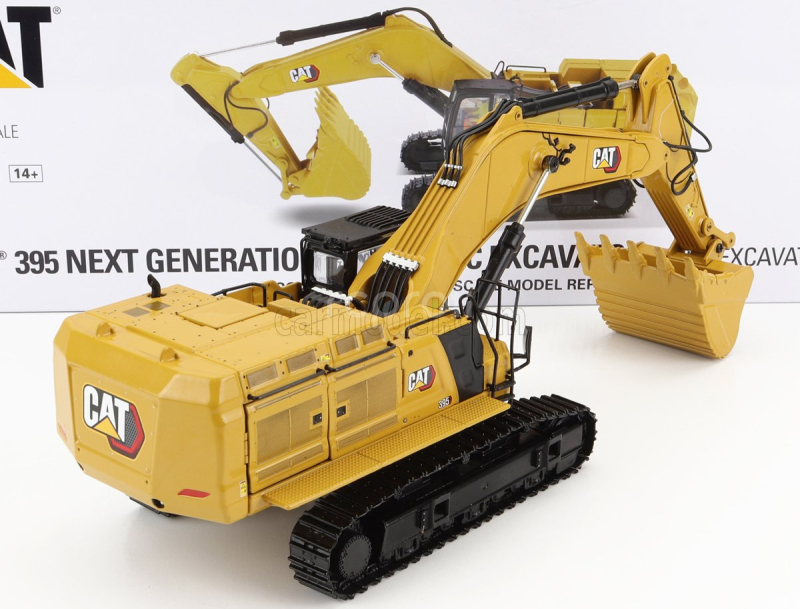 Dm-models Caterpillar Cat395 Escavatore Cingolato - Traktor novej generácie Hydraulický rýpadlo - hromadné rýpadlo Verzia 1:50 žltá čierna