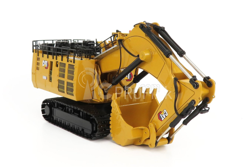 Dm-models Caterpillar Cat6060 Escavatore Cingolato - Traktor Hydraulické rýpadlo Banícka čelná lopata Škrabka 1:87 Žltá čierna