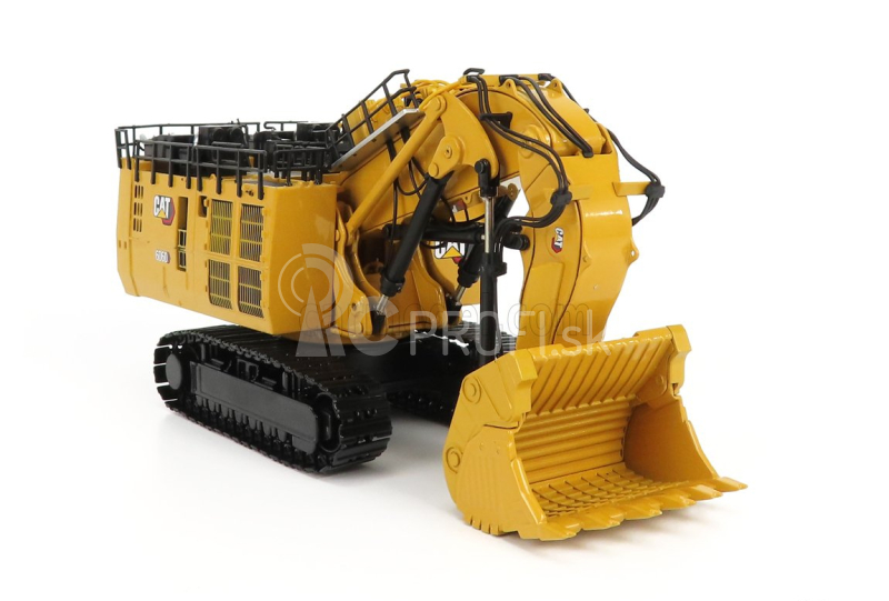 Dm-models Caterpillar Cat6060fs Escavatore Cingolato - Traktor Hydraulické rýpadlo Banícka čelná lopata Škrabka 1:87 Žltá čierna