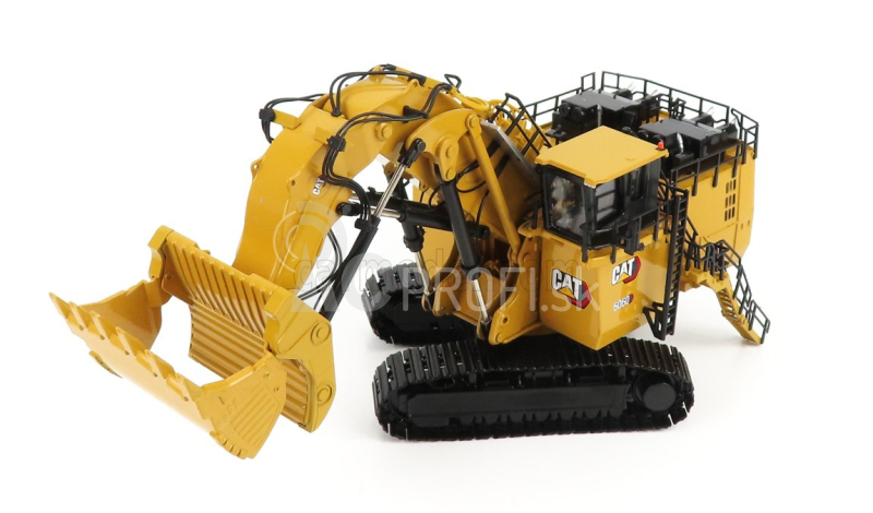 Dm-models Caterpillar Cat6060fs Escavatore Cingolato - Traktor Hydraulické rýpadlo Banícka čelná lopata Škrabka 1:87 Žltá čierna