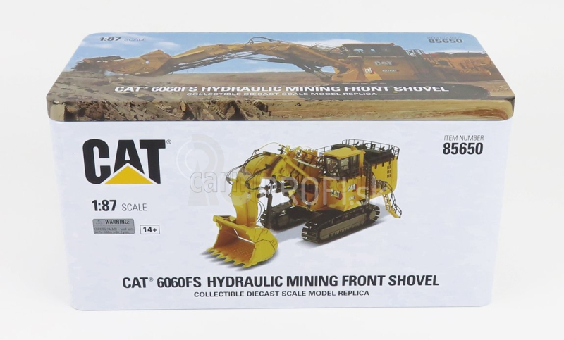 Dm-models Caterpillar Cat6060fs Escavatore Cingolato - Traktor Hydraulické rýpadlo Banícka čelná lopata Škrabka 1:87 Žltá čierna