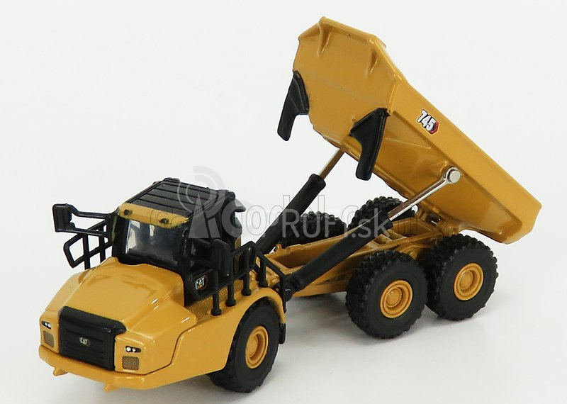 Dm-models Caterpillar Cat745 Cassone Ribaltabile Cava 3-assi - kĺbový nákladný automobil 1:125 žltá čierna