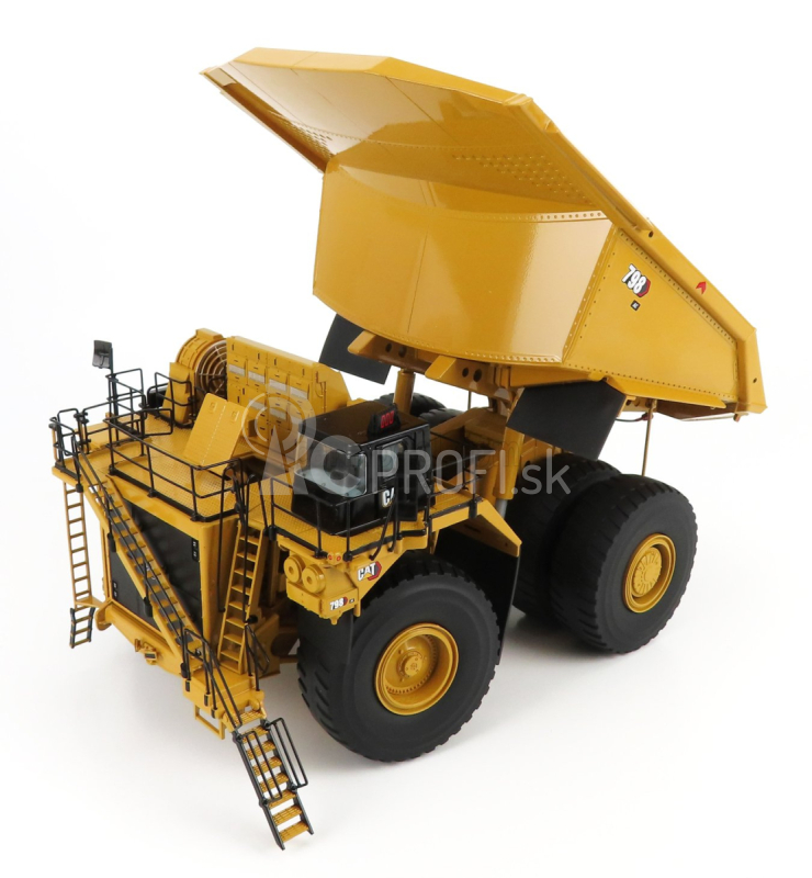 Dm-models Caterpillar Cat798ac Cassone Ribaltabile Cava Mineraria - Banské vozidlo 1:50 žlto-čierna