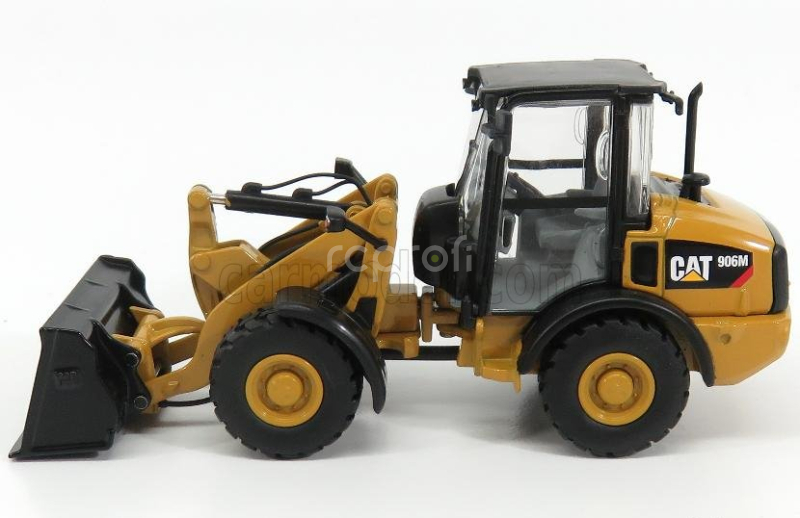 Dm-models Caterpillar Cat906m Ruspa Gommata - škrabací traktor - kolesový nakladač 1:50 žltá čierna