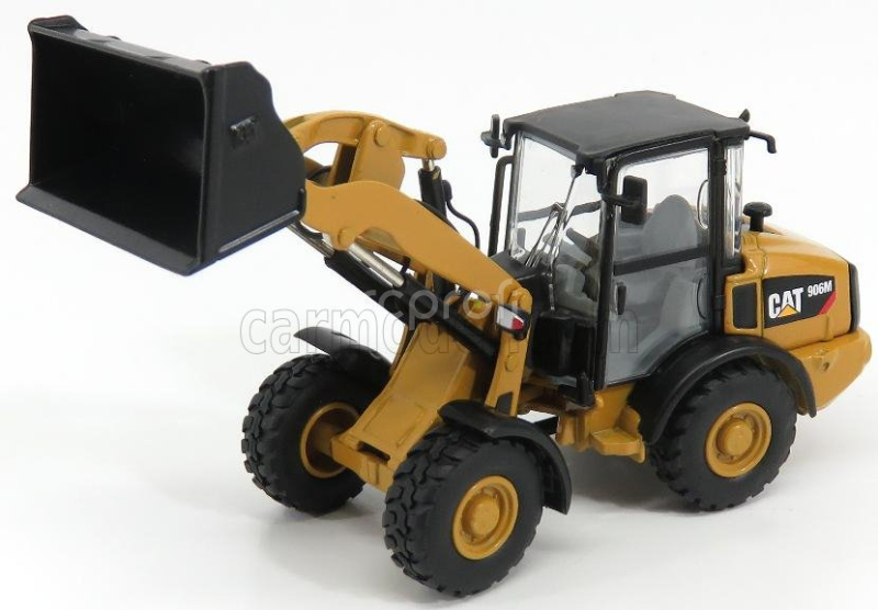 Dm-models Caterpillar Cat906m Ruspa Gommata - škrabací traktor - kolesový nakladač 1:50 žltá čierna