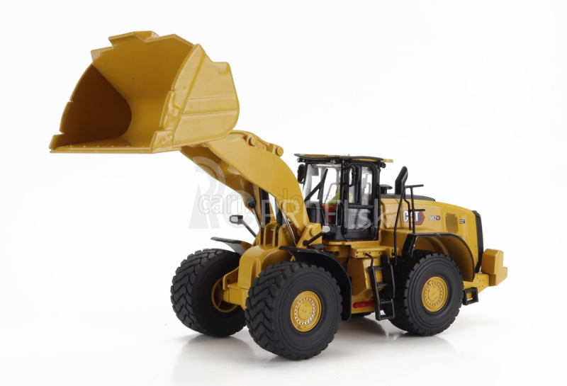 Dm-models Caterpillar Cat982xe Ruspa Gommata - škrabací traktor - kolesový nakladač 1:50 žltá čierna