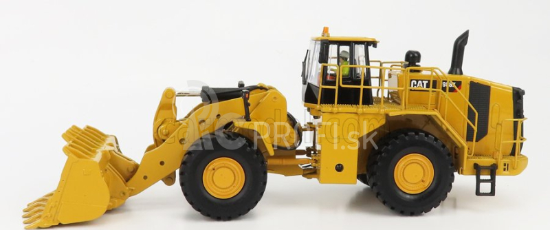 Dm-models Caterpillar Cat994k Ruspa Gommata - škrabací traktor - kolesový nakladač 1:50 žltá čierna