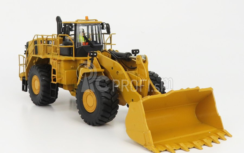 Dm-models Caterpillar Cat994k Ruspa Gommata - škrabací traktor - kolesový nakladač 1:50 žltá čierna