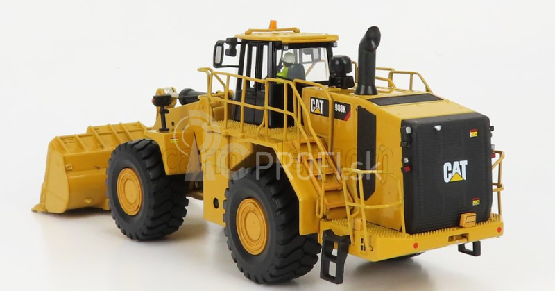 Dm-models Caterpillar Cat994k Ruspa Gommata - škrabací traktor - kolesový nakladač 1:50 žltá čierna