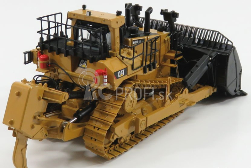 Dm-models Caterpillar Catd11t Carrydozer Ruspa Cingolata - škrabací traktor 1:50 žltá čierna