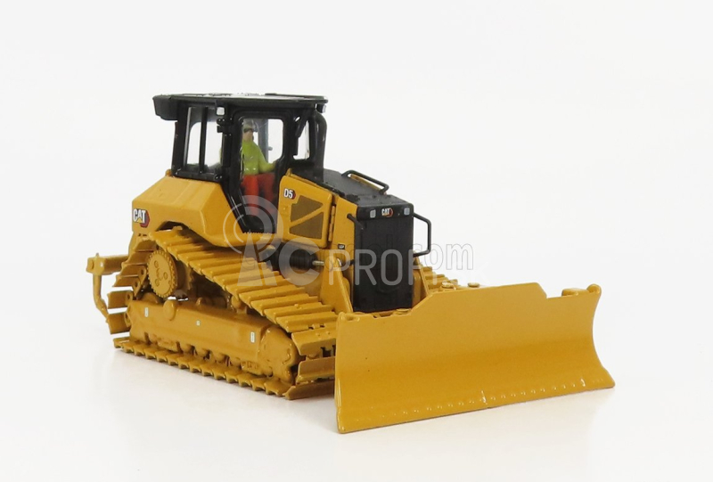 Dm-models Caterpillar Catd5 Lgp Vpat Dozer Ruspa Cingolata - škrabací traktor 1:50 žltá čierna