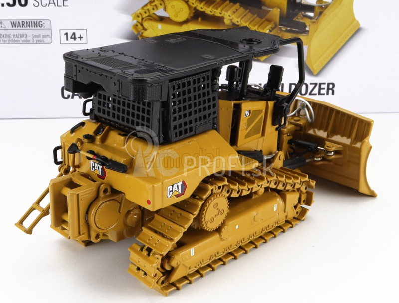 Dm-models Caterpillar Catd5xr Ruspa Cingolata - protipožiarny buldozér 1:50 žltá čierna