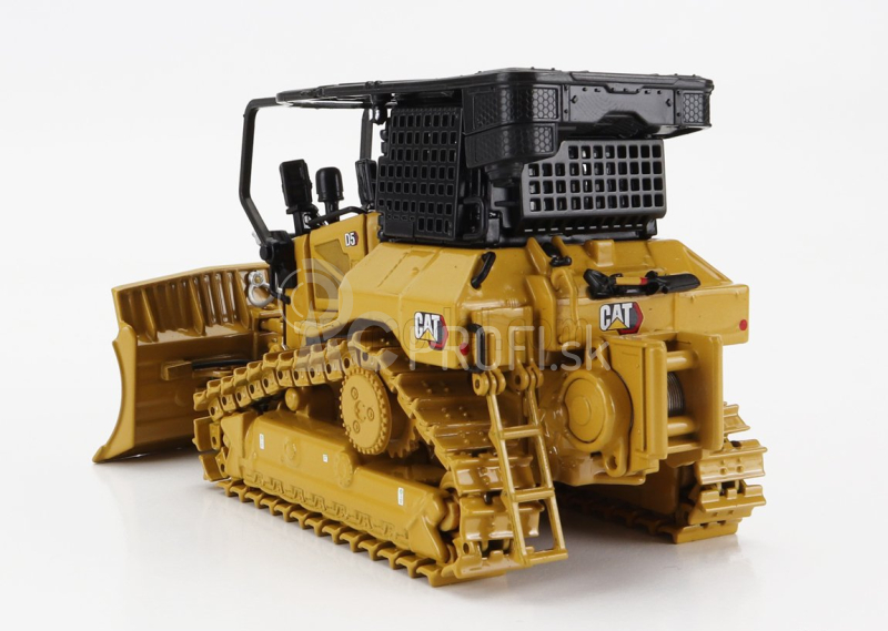 Dm-models Caterpillar Catd5xr Ruspa Cingolata - protipožiarny buldozér 1:50 žltá čierna