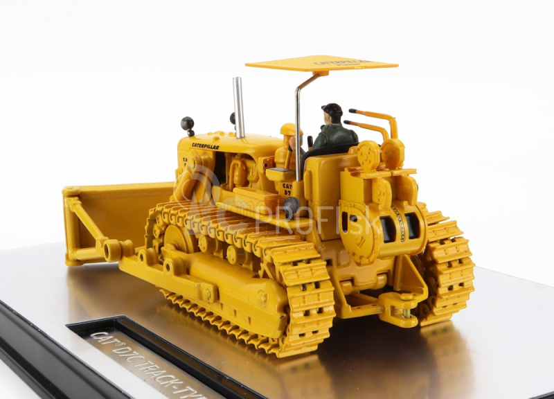 Dm-models Caterpillar Catd7c Ruspa Cingolata - pásový traktor 1:50 žltá čierna