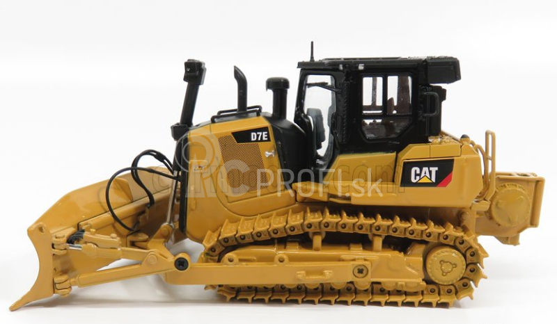 Dm-models Caterpillar Catd7e Ruspa Cingolata - škrabací traktor 1:50 žltá čierna