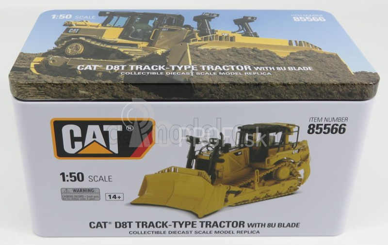 Dm-models Caterpillar Catd8t Ruspa Cingolata - škrabací traktor 1:50 žltá čierna