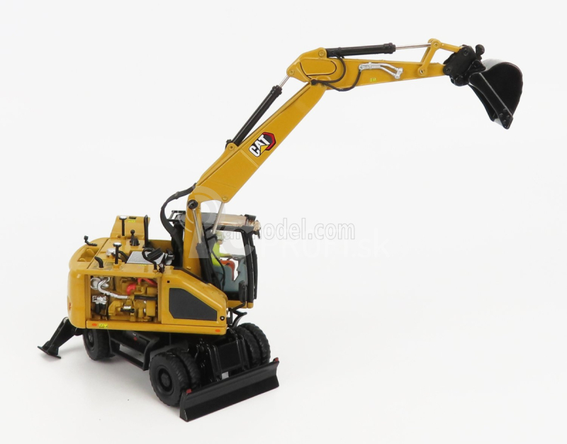 Dm-models Caterpillar Catm318 Escavatore Gommato - hydraulické rýpadlo 1:50 žlté čierne